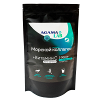 Коллаген морской + Витамин С в порошке Agama Lab, 5000 мг (150 г)