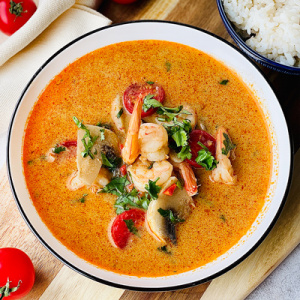 Тайский суп с креветками и кокосом: рецепт приготовления на дому